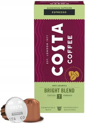 Produktbild von Costa Coffe Kaffeekapseln Bright Blend, Nespresso ESPRESSO kompatibel 20 Kapseln