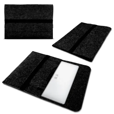 Produktbild von Tasche Notebook Filz Hülle Sleeve Cover Schutzhülle Laptop Case Tablet MacbookGröße:12.5 - 13.3 -14 Zoll;Farbe Filz Sleeve:Dunkel Grau