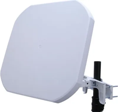 Produktbild von Sat-Schüssel ''MicroFlat 440pro'' mit integriertem Single-LNB (0,5dB max), HDTV & Sky fähig