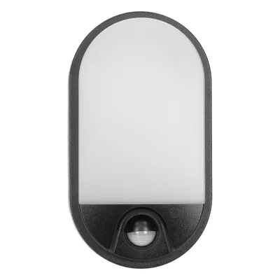Produktbild von Adviti | LED-Außenleuchte 15W - Schwarz - Mit Bewegungsmelder und Dämmerungssensor - IP54 wasserdicht
