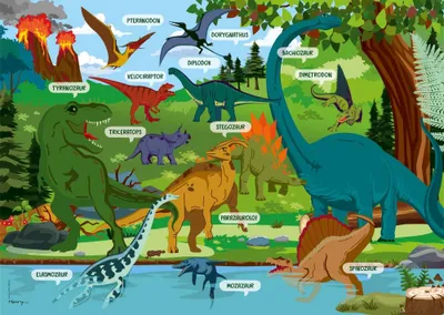 Image de Sous-main double face B3 avec motif dinosaures