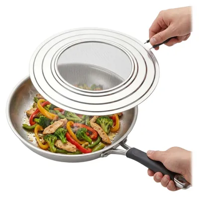 Produktbild von Edelstahl-Spritzschutz für Pfannen, 30 cm