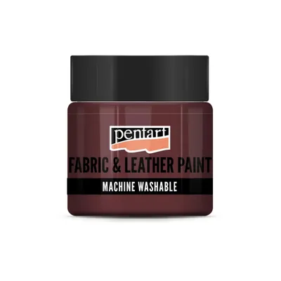 Zdjęcie produktu dla Farba do tkanin i skóry PENTART, 50 ml, błyszcząca czerwień