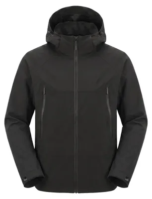 Produktbild von Herren Wasserdichte Regenjacke - Leichte Outdoorjacke mit Kapuze
