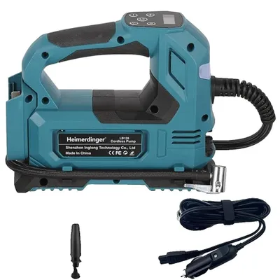 Obrázek produktu pro Bezdrátová elektrická vzduchová pumpa, přenosný design, LED osvětlení, bez baterie