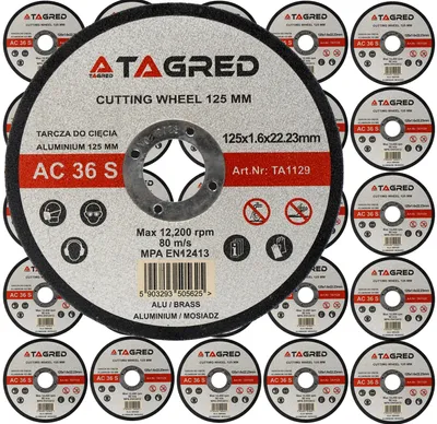 Produktbild von Tagred TA1129x25 Trennscheiben Metall 125x1,6 mm 25 Stk.