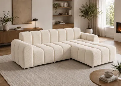 Obrázok produktu pre FURMEB 24 – Elegantná rohová sedačka MILO, pravá strana, 255 x 170 cm, látka Lambi 2