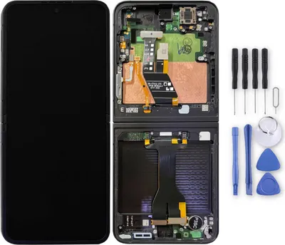 Produktbild von Samsung LCD Display mit Rahmen für Galaxy Z Flip6 GH82-35014A Ersatzteil Schwarz