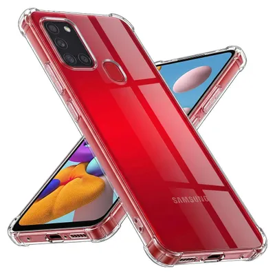 Zdjęcie produktu dla Techsuit Shockproof Silicone etui do Samsung Galaxy A21s - przezroczyste