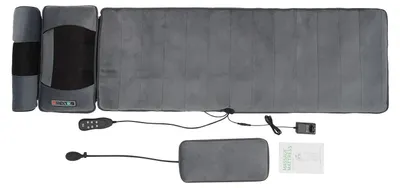 Immagine prodotto di Cuscino massaggiante - Cuscino massaggiante elettrico - SchiumaPoliuretano- 168 x 50 cm - 36 W - 5 programmi di massaggio - Grigio