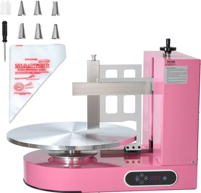 Produktbild von Kuchendekorationsmaschine zum Auftragen von Kuchenglasur für Kuchen von 4" bis 16" Durchmesser, rosa
