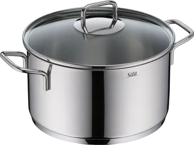 Produktbild von Silit Extra Cook Kochtopf 24 cm mit Glasdeckel 3201113790 4004633306344