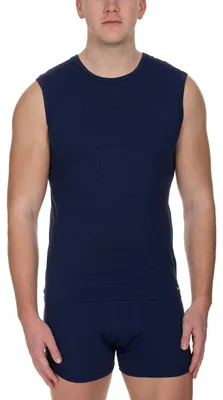 Immagine prodotto di Canottiera da uomo Bruno Banani, linea Check Line 2.0, confezione da 3, colore blu (a quadretti)