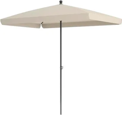Obrázek produktu pro Středový slunečník SOLUNA Cannes Push Up 140 x 210 cm ecru s UV ochranou 80, vodoodpudivý polyesterový potah