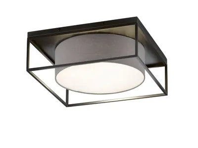 Produktbild von Fischer & Honsel 21328 Deckenleuchte Carre Metall sandschwarz