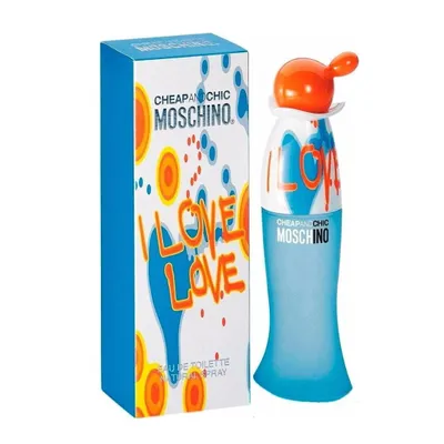 Zdjęcie produktu dla Moschino Cheap & Chic I Love Love, Kobiety, 50 ml, Butelka jednorazowa, Grejpfrut, Cytryna, Pomarańczowy, Porzeczka, Cynamon, Konwalia, Różowy, Cedr, Piżmo, Drewniany
