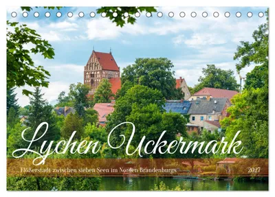 Immagine prodotto di Lychen Uckermark (calendario da tavolo 2027, formato DIN A5 orizzontale), calendario mensile CALVENDO