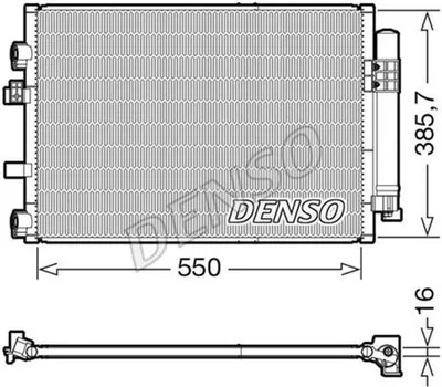 Produktbild von DENSO DCN10044 Kondensator Klimaanlage Klimakondensator für FORD C-Max II (DXA/CB7, DXA/CEU) +Trockner