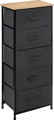 Image de Eazy Living Armoire à paniers 5 paniers Verdun Gris foncé