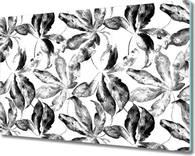 Produktbild von Glas-Herdabdeckplatte Glaskeramikfeldabdeckung Spritzschutz - 80x52 cm - Frucht Blätter
