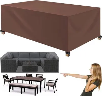 Immagine prodotto di Copri-seduta impermeabile per sedie a sdraio - Sedie da tavolo - Copri-mobili - Tessuto Oxford 420D - 90 x 190 x 65 cm
