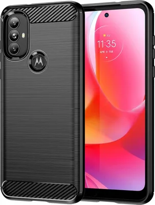 Immagine prodotto di Custodia in silicone Carbon compatibile con Motorola Moto G Power 2022 TPU Case Custodia morbida per telefoni cellulari Copertura protettiva Nero