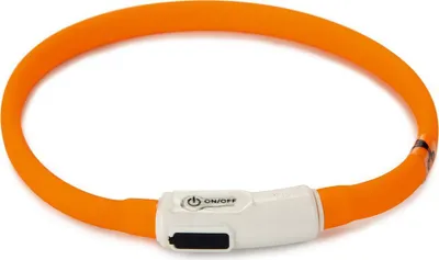 Produktbild von Beeztees Hundehalsband Safety Gear Dogini USB orange, Länge: 35 cm