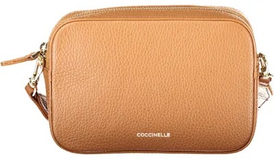 Produktbild von Elegante braune Damenhandtasche mit Riemen und Kontrastdetails