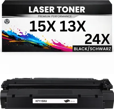 Produktbild von XXL Toner 15X / 13X 24X für HP Schwarz C7115X Q2613X Q2624X EP25 wie Original LaserJet 1000 1005 1150 1200 1200se 1220 1220se 1300 3300MFP 3320MFP
