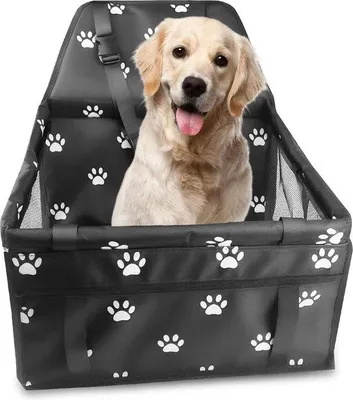 Produktbild von Sicherheitsgurt für Hunde - wasserdicht - für kleine Hunde - opklappbar - atmungsaktiv - 40 x 34 x 25 cm Autohundebett