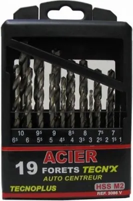 Image de Coffret de 19 forets HSS N°2 TecnX RISS - 3086VB01