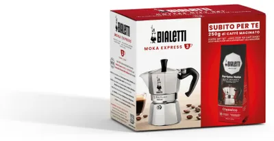 Produktbild von Bialetti Espressokocher plus 250 g Perfekt Moka Bialetti, nicht induktionsfähig, 3 Tassen (130 ml), Aluminium, 0003544