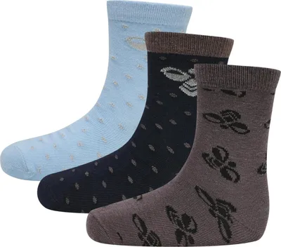 Produktbild von Hummel Hmlalfie Sock 3-Pack - airy blue, Größe:29-32