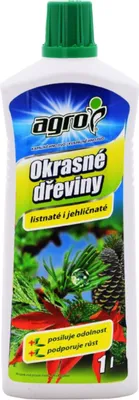 Obrázok produktu pre AGRO hnojivo kvapalné na OKRASNÉ DREVINY 1L