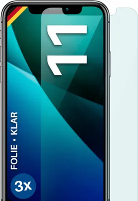 Produktbild von moex® 3x Schutzfolie kompatibel mit iPhone 11 - Displayschutzfolie dünn Folie, Klar