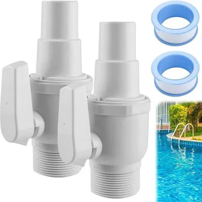 Zdjęcie produktu dla Zawór zwrotny do basenu Famanu - zawór kulowy do skimmera - adapter do węża pływającego - zawór spustowy - pompa pływająca SP0729