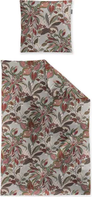 Produktbild von Irisette Mako-Satin Bettwäsche-Garnitur Wave 8528 Farbe multi Größe 135x200+80x80