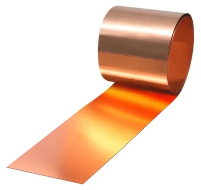 Kupferband 1000x100x0,2 mm, 99,9% reines Kupfer, biegsam