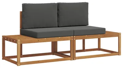 Produktbild von vidaXL Outdoor-Sofagarnitur 2 stk. Natur