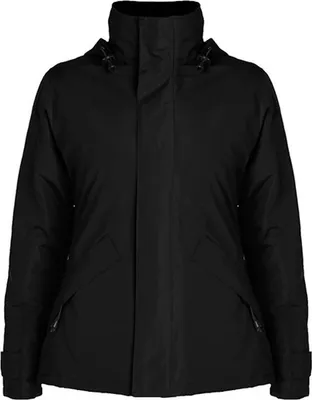 Produktbild von Roly PK5078 | Damen Europa Jacket, Außenseite: 100% Polyester, Wasserdicht - Farbe: Black 02 - Größe: XL