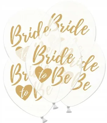 Produktbild von Luftballons „Bride to Be“ Junggesellenabschied, 30 cm, 5 Stück.