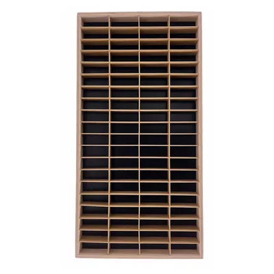 Obrázek produktu pro ArtTwist Vitrína na modely aut - Sběratelská vitrína ze dřeva  s 80 poličkami - Organizační vitrína na auta Závěsná 40 cm x 78 cm x 4 cm - Dřevěná vitrína na nástěnnou dekoraci a organizaci (černá 2)