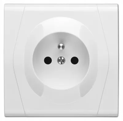 Image de Prise Murale Électrique Elektro-Plast Nasielsk Blanche 0871-00