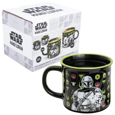 Produktbild von Star Wars Mandalorian Grogu Keramiktasse 350 ml, Wärmeeffekt, lizenziert