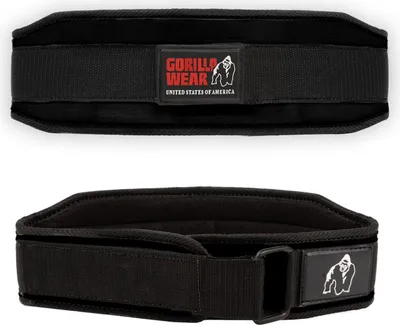 Zdjęcie produktu dla Gorilla Wear 4-calowy pas do podnoszenia ciężarów dla kobiet - czarny - M