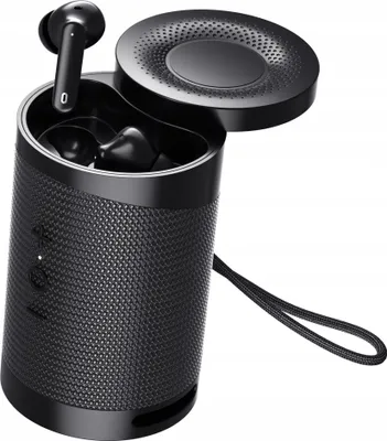 Produktbild von Bemi DUO Schwarzes Bluetooth-Kopfhörer- und Lautsprecherset mit 3 W Leistung (BBTADUOBB)