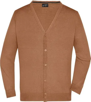 Produktbild von Klassische Baumwoll-Strickjacke camel, Gr. 3XL