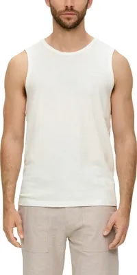 Produktbild von s.Oliver Baumwoll-Tanktop mit Flammgarnstruktur