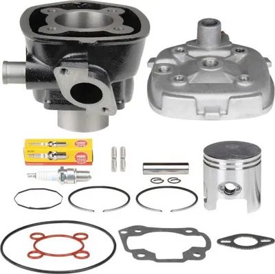 Image de Kit cylindre + culasse 70 cm³ 47 mm KLEIN pour Minarelli LC horizontal, Aprilia SR / MBK Nitro / Yamaha Aerox Jog - Citomerx