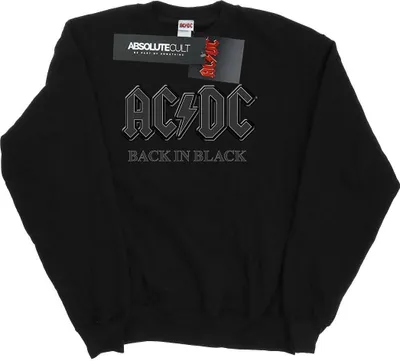 Image de AC/DC - "Back In Black" Sweat-shirt pour homme BI3769 (XL) (Noir)